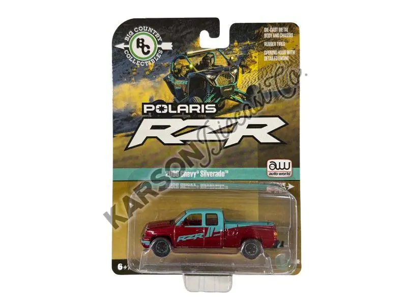 Chase 2006 Chevrolet Silverado Extended Cab Stepside Polaris (Big Country Collection 2025) Diecast 1:64 Scale Model - Auto World Awsp203 1