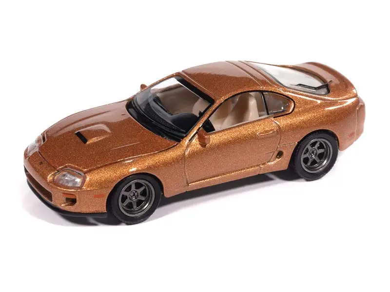 1998 Toyota Supra - Sedona Sunset Metallic Diecast 1:64 Scale Model - Auto World Awsp209a 1
