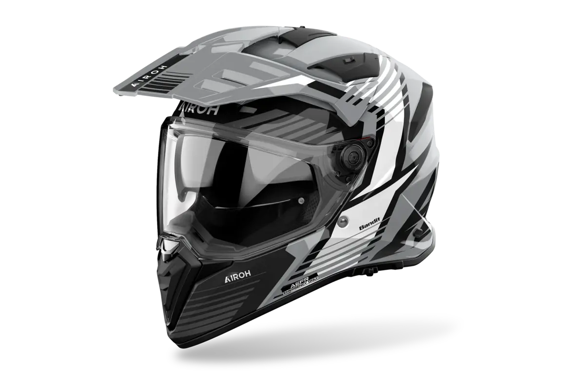 Airoh Bandit Spicy Helmet - Grey Gloss 1