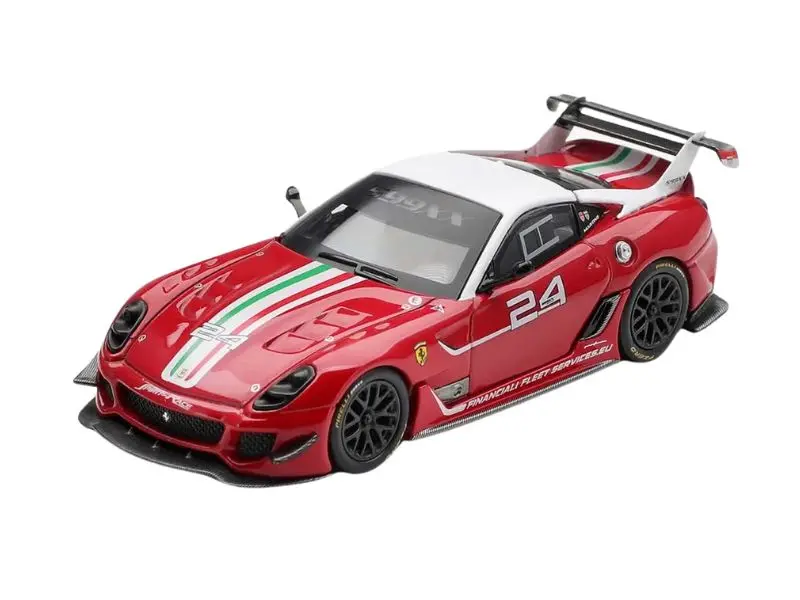 Pre-Order Ferrari 599Xx Evo #24 – Red Diecast 1:64 Scale Model - Bbr Bbrfer64040 1