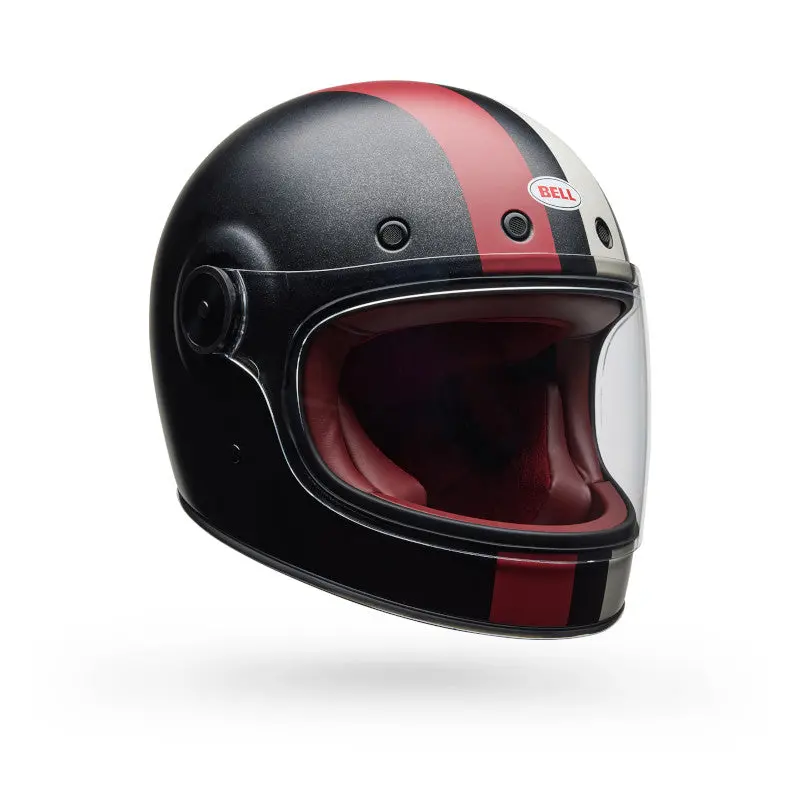 Bell Bullitt Gt Commander Helmet - Matte Black/White 1
