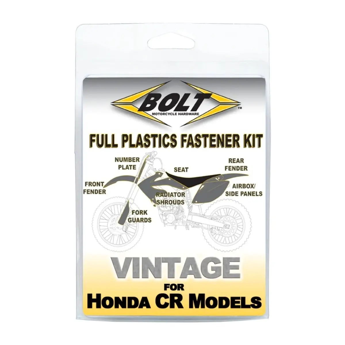 Bolt Body Work Fastener Kit Honda Cr125 '85-'90 / Cr250/500 '85-'89 1