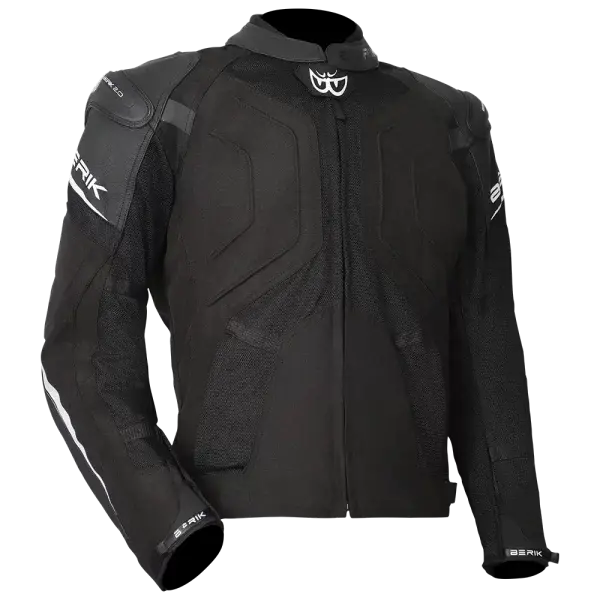 Berik Amaro Textile/Leather Jacket - Black 1