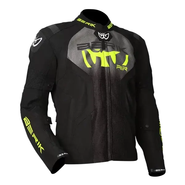 Berik Imola Textile Jacket - Black/Grey/Fluro 1