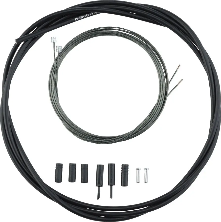 Road Optislick Derailleur Cable And Housing Set (Black) 1