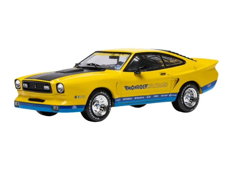 Pre-Order 1978 Ford Mustang Ii Monroe Handler - Yellow Diecast 1:43 Scale Model - Ixo Clc626n22 1