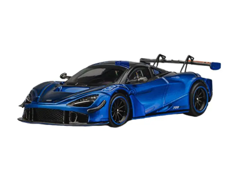Pre-Order Mclaren 720S Gt3x – Aurora Blue Diecast 1:64 Scale Model - Cm Model Cm64-720Sgt3x-04 1