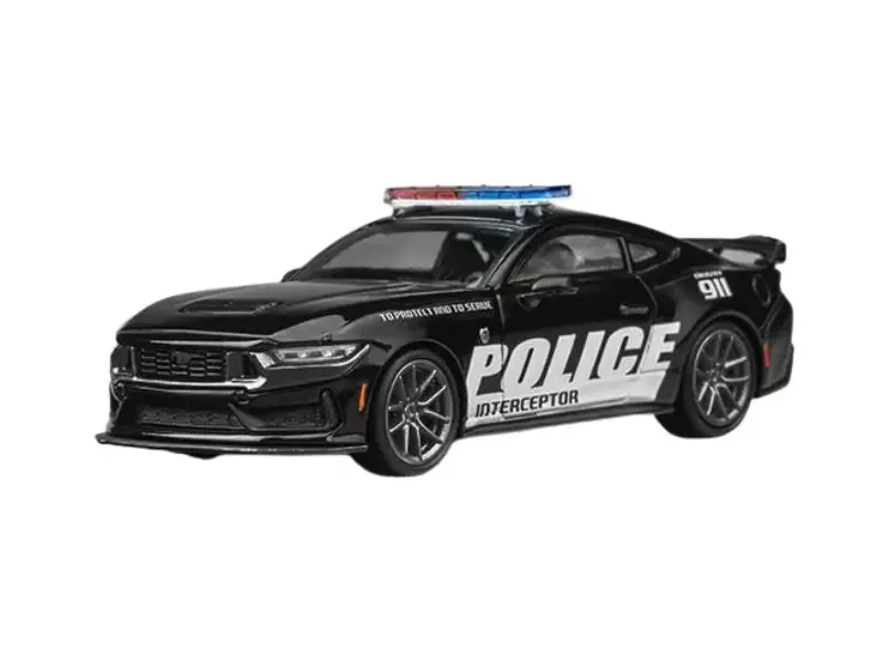 Pre-Order Ford Mustang Dark Horse Police Diecast 1:64 Scale Model - Cm Model Cm64-Darkhorse-Pd01 1