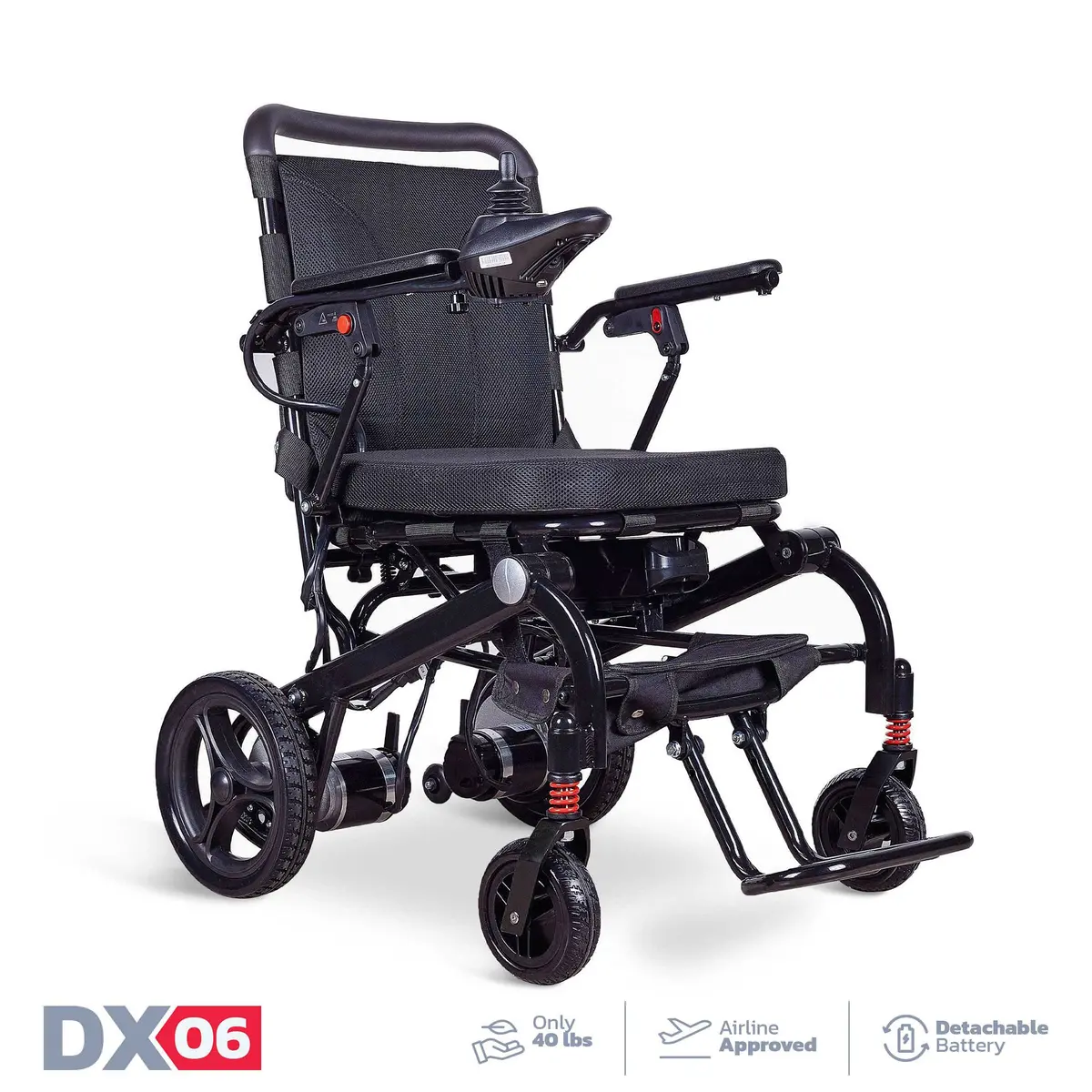 Rubicon Dx06 - Ultra Lightweight Electric Wheelchair: Foldable, Portable & Perfect For Travel | Automatic Power Wheelchair For Ultimate Mobility 1