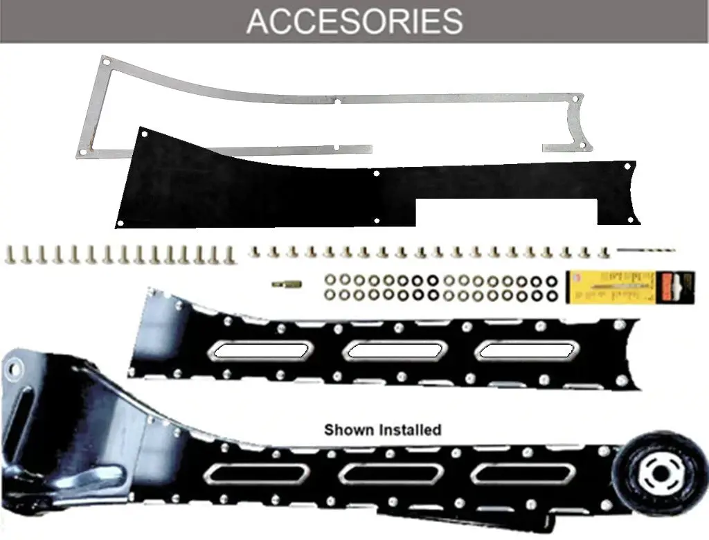 Ram 2500 3500 “Rad” Series (Radius Arm) Identity Arm Badge Kit 1
