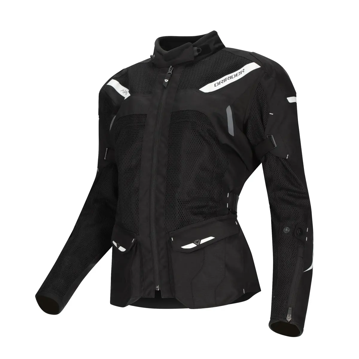 Dririder Apex 6 Airflow Ladies Jacket - Black/White 1