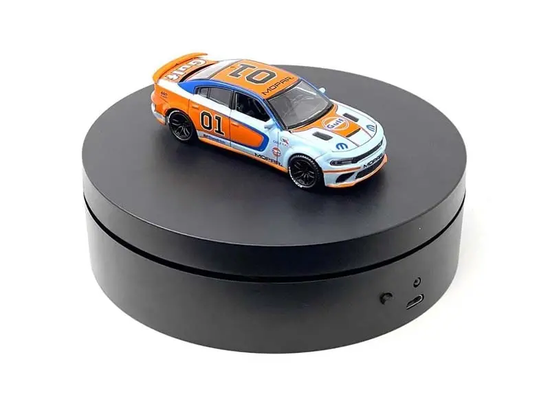 Mini Turntable Display 4.75″ – Black For 1:64 / 1:43 Scale Models - E12-Bk 1
