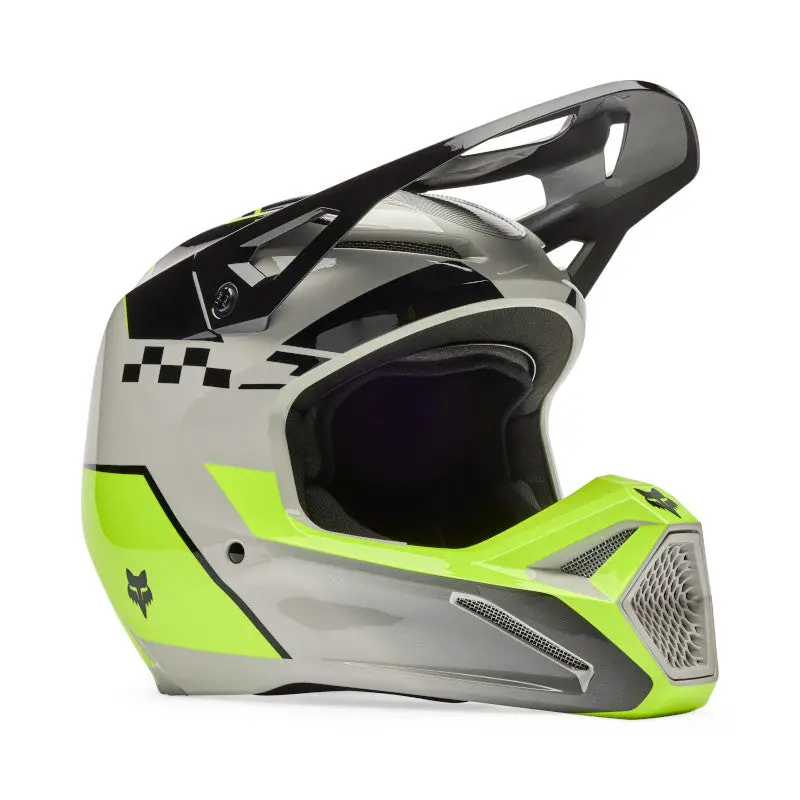 Fox 2026 V1 Collect Helmet - Grey/Yellow 1