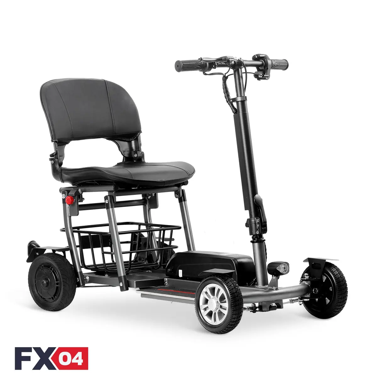 Rubicon Fx04 – Lightweight, Foldable, Compact Mobility Scooter For Seniors & Disabled Adults | 4-Wheel, Portable, Detachable Lithium Battery 1