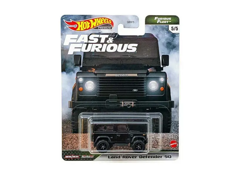 Land Rover Defender 90 "Furious Fleet" 2021 Premium (N) Case Diecast 1:64 Scale Model Car - Hot Wheels Gbw75-956N 1