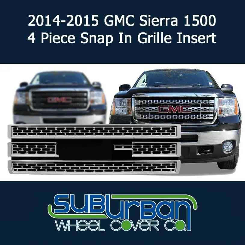 '14-15 Gmc Sierra 1500 Chrome Grille Insert Gi/123 1