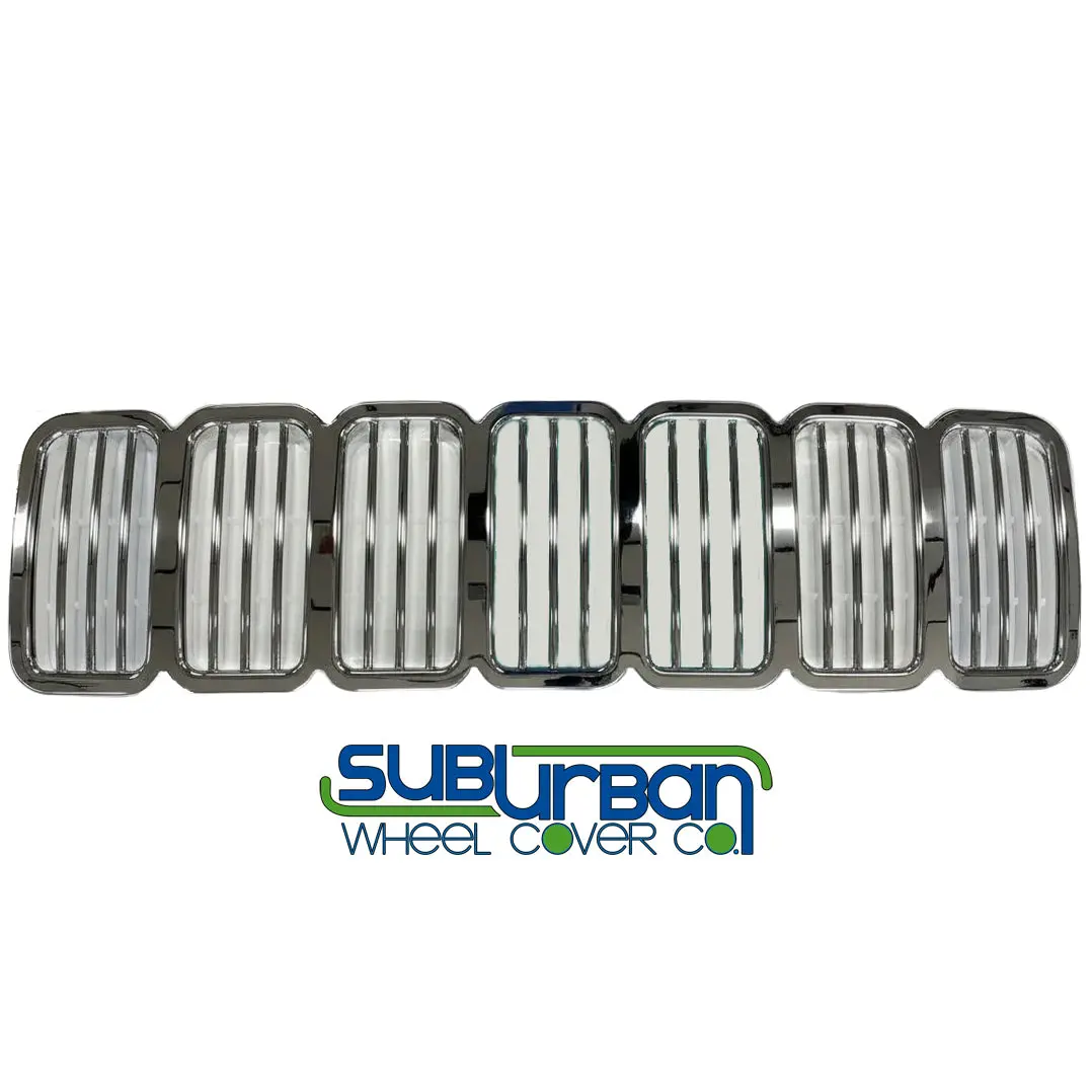 '05-07 Jeep Grand Cherokee Chrome Grille Insert / Overlay Gi-7523 1
