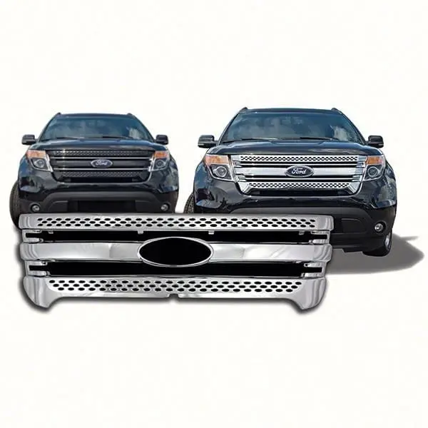 '11-15 Ford Explorer Chrome Grille Insert / Overlay Gi/91 1
