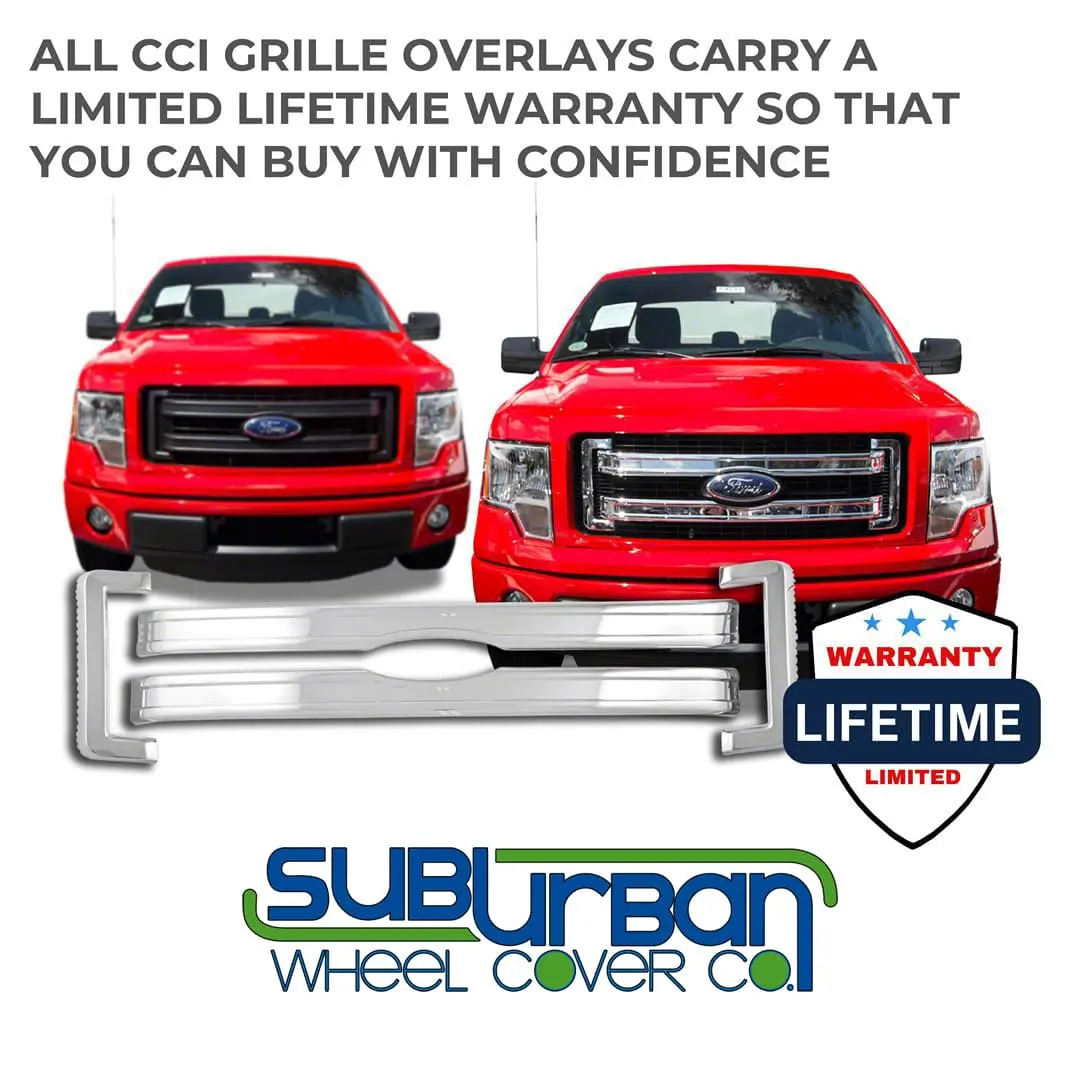 '13-14 Ford F150 Xl / Stx / Fx2 / Fx4 Chrome Grille Insert Gi/113 1