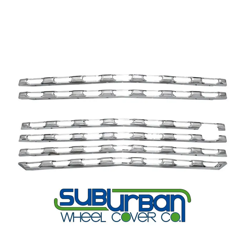 '19-22 Chevrolet Silverado 1500 6 Piece Chrome Grille Insert / Overlay Gi/167 1