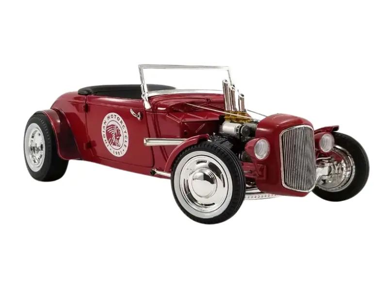 1934 Hot Rod Roadster - Indian Motorcycle 'Since 1901' Diecast 1:18 Scale Model - Gmp18958 1