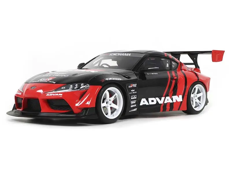 Pre-Order 2020 Toyota Supra Gr - Advan Black (Limited Edition Resin Model) Diecast 1:18 Scale Model - Gt Spirit Gt889 1