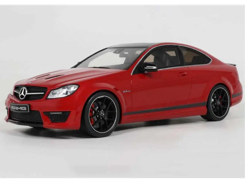 2014 Mercedes-Benz C63 Amg Edition 507 - Red (Limited Edition Resin Model) 1:18 Scale Model - Gt Spirit Gt920 1