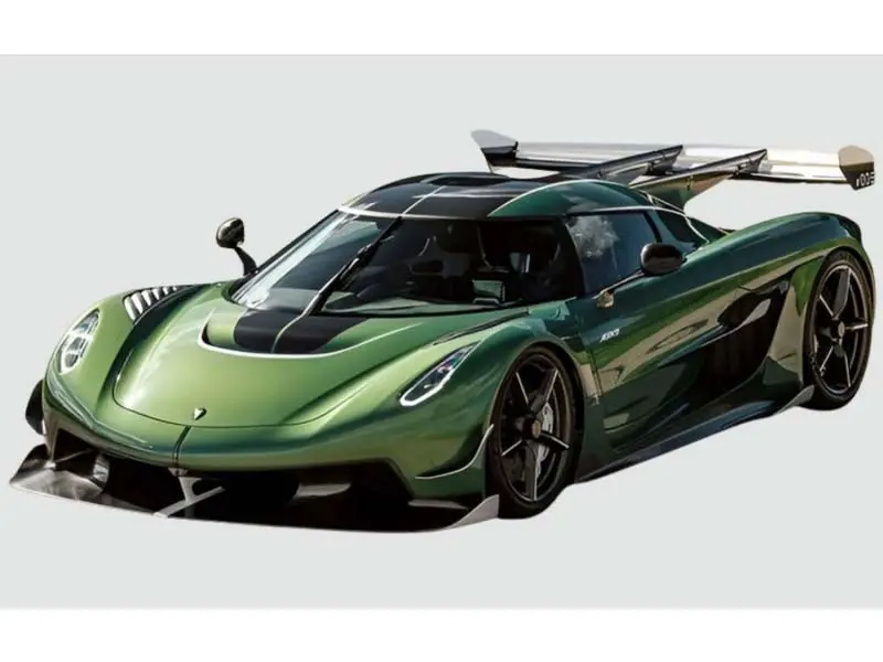 2024 Koenigsegg Jesko Green (Limited Edition Resin Model) 1:18 Scale Model - Gt Spirit Gt927 1