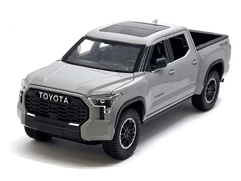 2023 Toyota Tundra Trd Off-Road 4×4 – Cement Grey Diecast 1:24 Scale Model - H08555rcm 1
