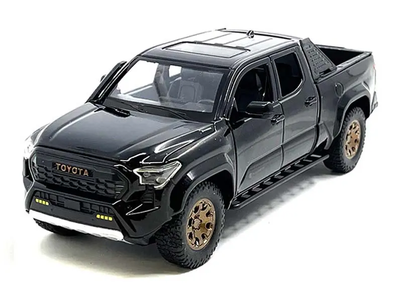 2024 Toyota Tacoma Trailhunter Edition – Black (Limited Edition) Diecast 1:24 Scale Model - Mijo H08777bk 1