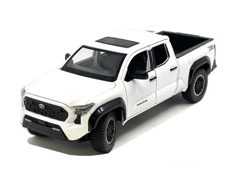 2024 Toyota Tacoma Trd Off-Road Edition – White (Limited Edition) Diecast 1:24 Scale Model - Mijo H08778wh 1