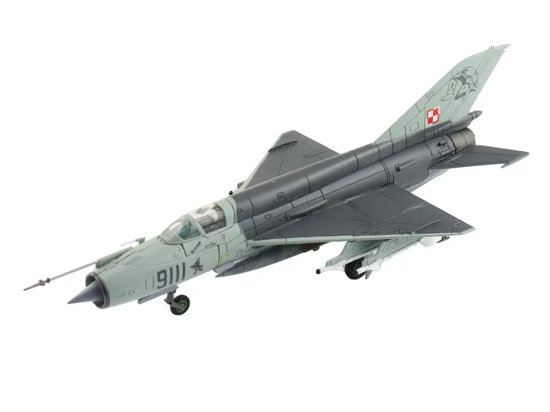 Mikoyan-Gurevich Mig-21Mf Polish Air Force 9111, 3 Elt Poznan-Kresiny Poland 2002 Diecast 1:72 Scale Model - Hobby Master Ha0115 1
