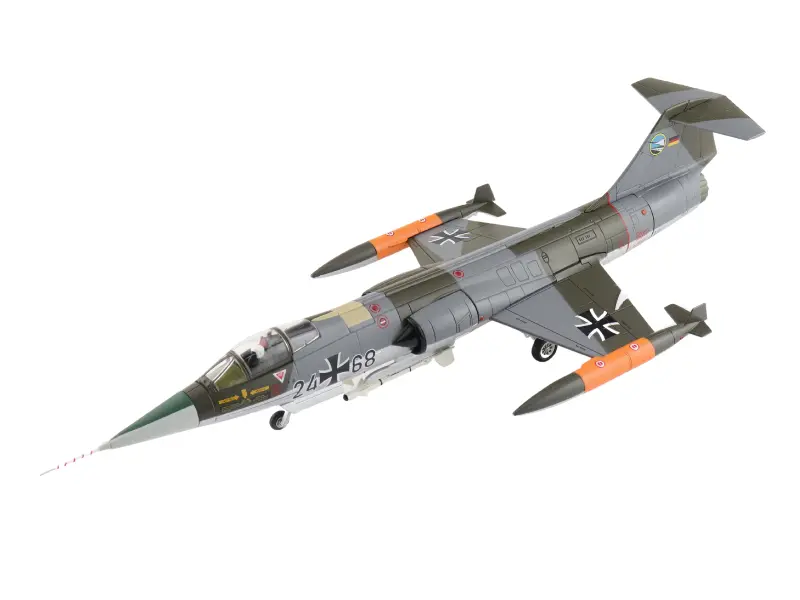 Lockheed Tf-104G Starfighter 24+68, Jg 74 (Molders) 1970S Diecast 1:72 Scale Model - Hobby Master Ha1078 1