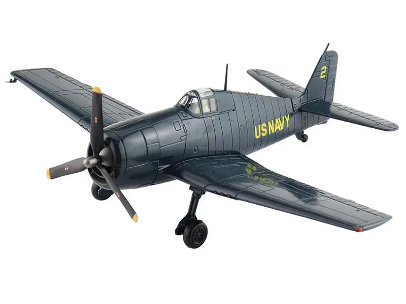 Grumman F6f-5 Hellcat Us Navy 1946 No. 2 Airplane Diecast 1:72 Scale Model - Hobby Master Ha1120 1