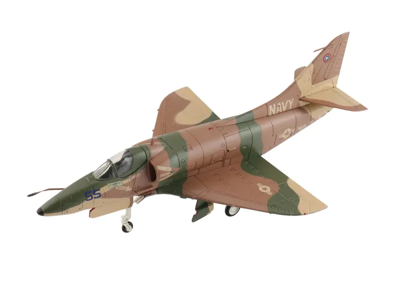 Mcdonnell Douglas A-4E Skyhawk (Aggressor) 151095, Us Navy, 1985/86 Diecast 1:72 Scale Model - Hobby Master Ha1441 1