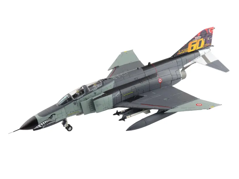 Mcdonnell Douglas F-4E (Panther Sqn. 60 Years Special) 77-0296, 111Th Panther Squadron Turkish Air Force 2019 Diecast 1:72 Scale Model - Hobby Master Ha19066 1