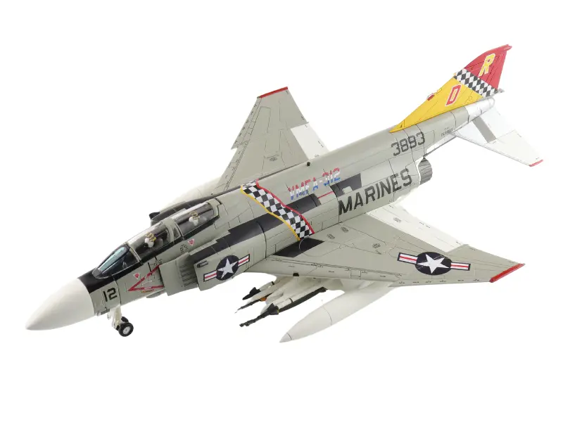 Mcdonnell Douglas F-4J Phantom Ii 153893 Vmfa-31 Us Marines 1976 Diecast 1:72 Scale Model - Hobby Master Ha19067 1