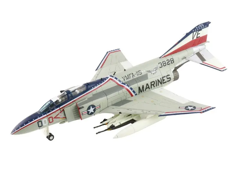 Mcdonnell Douglas F-4J Phantom Ii 153828, Us Marines, Mcas Iwakuni, 1976 Diecast 1:72 Scale Model - Hobby Master Ha19078 1