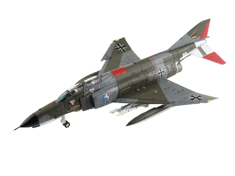 Mcdonnell Douglas F-4F Phantom Ii 38+17 Jabog (Westfalen) 1981 Diecast 1:72 Scale Model - Hobby Master Ha19098 1