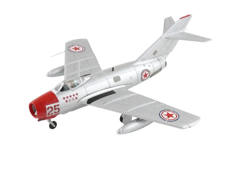Mikoyan-Gurevich Mig-15Bis Red 25 Chinese People's Volunteers Air Force North Korea 1950S W/ Climbing Ladder Diecast 1:72 Scale Model - Hobby Master Ha2418b 1