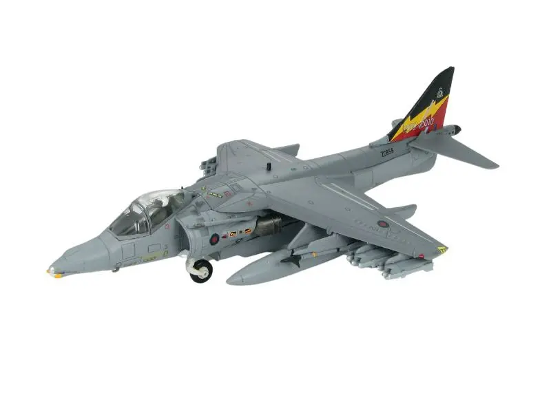 Mcdonnell Douglas Harrier Gr.9 Raf No. 4 Sqn Disbandment Scheme - Zg858 Diecast 1:72 Scale Model - Hobby Master Ha2611 1