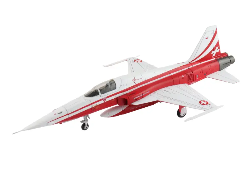 Northrop F-5E - Patrouille Suisse 2025 (W/ Decals For Pilot Names & Plane Numbers) Diecast 1:72 Scale Model - Hobby Master Ha3379 1