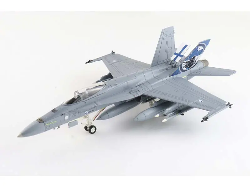 Mcdonnell-Douglas F/A-18C Finnish Ari Force Riat 2023 Hn-411 Finnish Air Force Raf Fairford Diecast 1:72 Scale Model - Hobby Master Ha3582 1
