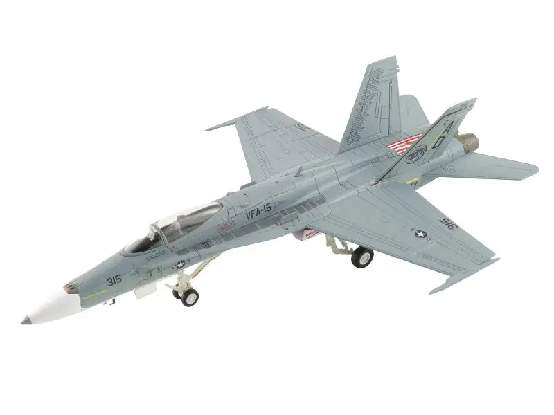 Mcdonnell Douglas F/A-18C - Vfa-15 Retro Tac Demo Jet 164718, Vfa-106 Gladiators March 2017 Diecast 1:72 Scale Model - Hobby Masters Ha3590 1