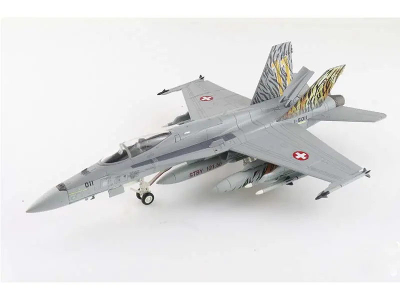 Mcdonnell-Douglas F/A-18C Swiss Af 2003 Tiger Meet J-5011 - Staffel 11 Swiss Air Force Diecast 1:72 Scale Model - Hobby Master Ha3597 1