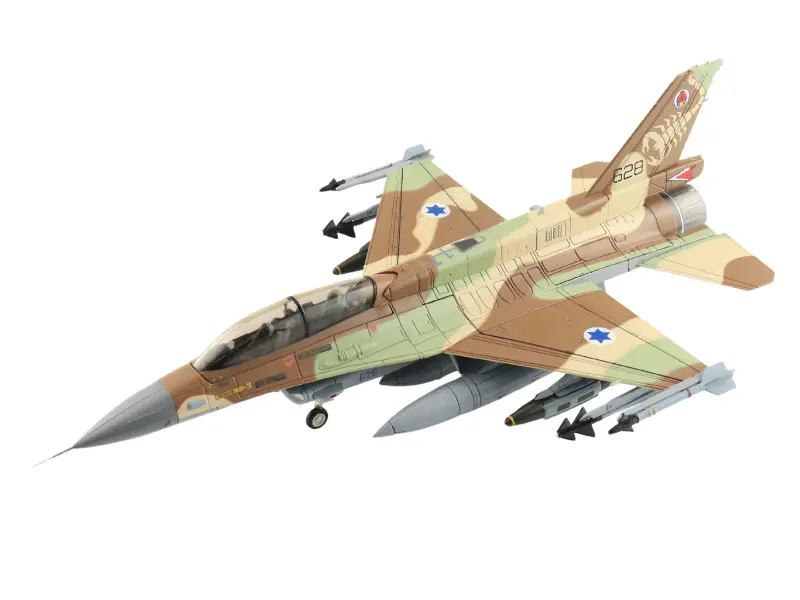 General Dynamics F-16D Barak 628, 105 Squadron (The Scorpion) Iaf (With 4 X Gbu-31) Diecast 1:72 Scale Model - Hobby Master Ha38038 1