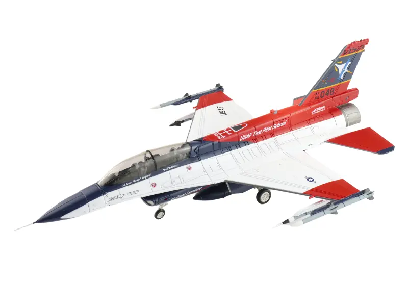 Lockheed Martin X-62A Vista 86-0048 Usaf Test Pilot School, Edwards Afb (W/2 X Aim-120, 1 X Aim-9X, 1 X Acmi Pod, 1 Center Fuel Tank) Diecast 1:72 Scale Model - Hobby Master Ha38042b 1