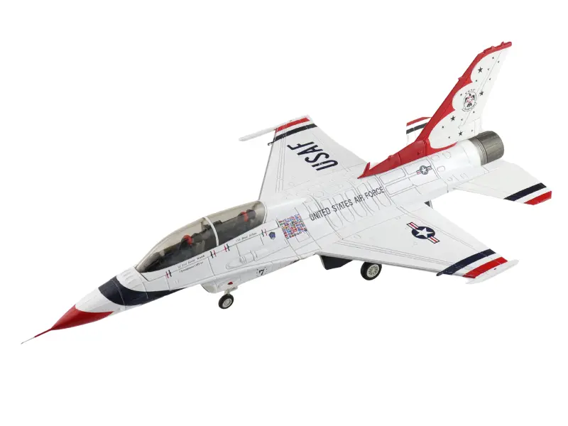 General Dynamics F-16D Thunderbirds No.7 Plane Usaf Nellis Afb 2017 Diecast 1:72 Scale Model - Hobby Master Ha38045 1