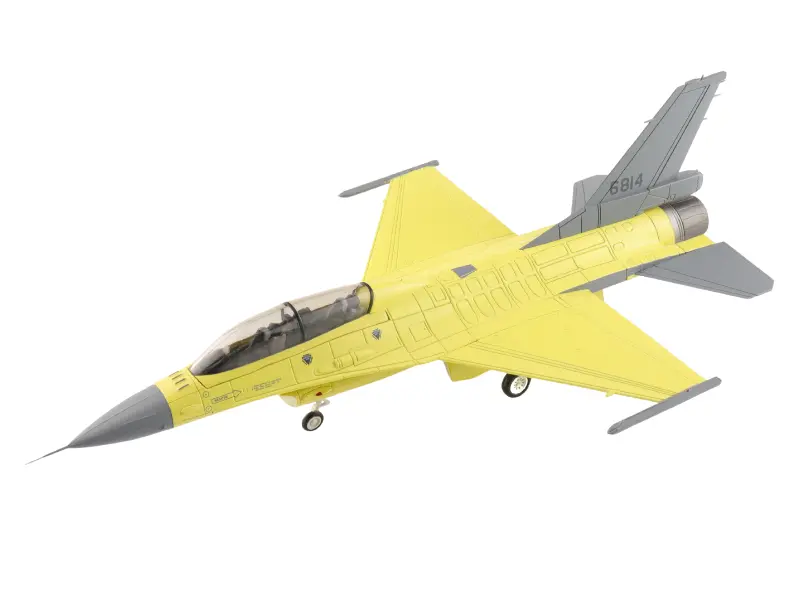 General Dynamics F-16V (Yellow Viper) 6814, Rocaf Diecast 1:72 Scale Model - Hobby Master Ha38046 1