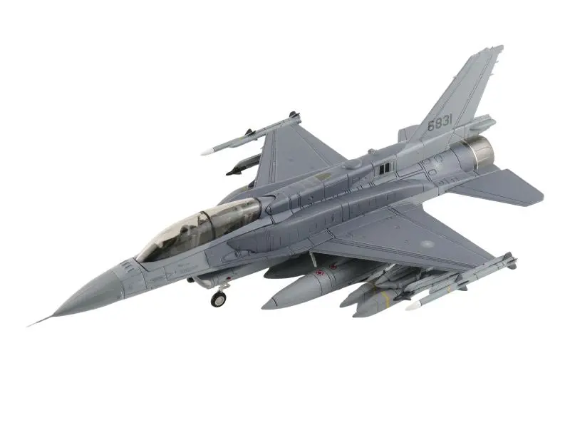 Lockheed Martin F-16D Block 70 6831 Rocaf 2025 (W/Irst Pod, Gbu-39, Agm-154, Agm-88) Diecast 1:72 Scale Model - Hobby Masters Ha38067 1